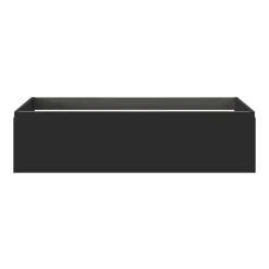 Meuble Sous-Vasque|GoodHome Meuble sous vasque 1 tiroir avec poignée intégrée l.120 x H.30 x P.45 cm noir mat Kentia