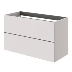 Meuble Sous-Vasque|GoodHome Meuble sous vasque 2 tiroirs sans poignées l.100 x H.60 x P.45 cm beige cachemire Kentia