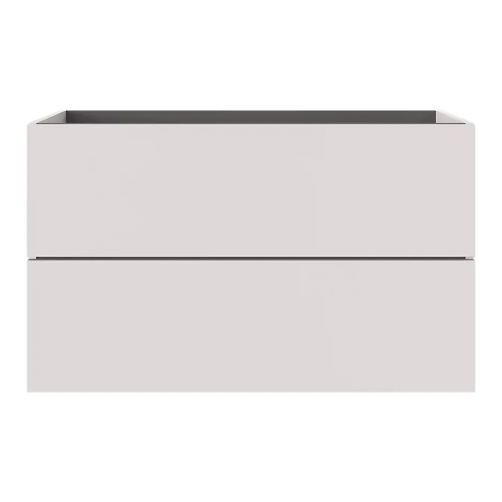 Meuble Sous-Vasque|GoodHome Meuble sous vasque 2 tiroirs sans poignées l.100 x H.60 x P.45 cm beige cachemire Kentia