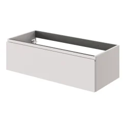 Meuble Sous-Vasque|GoodHome Meuble sous vasque 1 tiroir avec poignée intégrée l.100 x H.30 x P.45 cm beige cashemire Kentia
