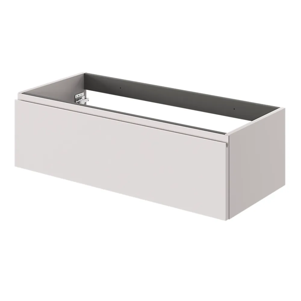 Meuble Sous-Vasque|GoodHome Meuble sous vasque 1 tiroir avec poignée intégrée l.100 x H.30 x P.45 cm beige cashemire Kentia