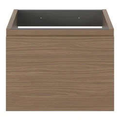 Meuble Sous-Vasque|GoodHome Meuble sous vasque 1 tiroir avec poignée intégrée l.40 x H.30 x P.45 cm effet noyer Kentia
