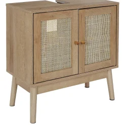 Meuble Sous Lavabo|The Home Deco Factory Meuble sous vasque cannage et bois Bali