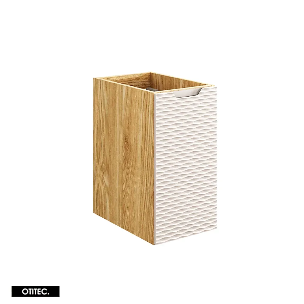 Otitec Meuble sous vasque de 120 cm - avec vasque à encastrer - 2 tiroirs - SEA BEIGE