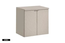 Meuble Sous Lavabo|Otitec Meuble sous vasque de 60 cm - avec plan - 2 portes - DANO