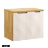 Meuble Sous Lavabo|Otitec Meuble sous vasque de 70 cm - avec plan - 2 portes - SETTA
