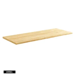 Meuble Sous Lavabo|Otitec Meuble sous vasque de 120 cm - avec plan - avec 2 vasques à poser - 2 tiroirs - SEA BEIGE