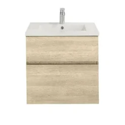 Meuble Buanderie|Meuble Sous-Vasque|Cooke & Lewis Meuble sous vasque effet chêne l.60 cm 2 tiroirs, Calao