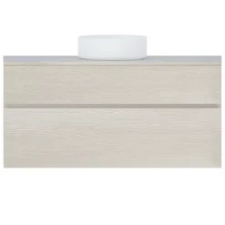 Cooke & Lewis Meuble sous vasque effet chêne l.120 cm 2 tiroirs, Calao
