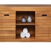 Meuble Sous-Vasque|Vente-unique Meuble sous vasque en bois d'acacia - 130 cm - PULUKAN