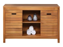 Meuble Sous-Vasque|Vente-unique Meuble sous vasque en bois d'acacia - 130 cm - PULUKAN