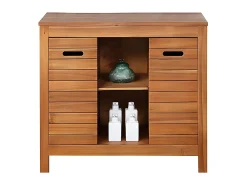 Vente-unique Meuble sous vasque en bois d'acacia - 90 cm - PULUKAN