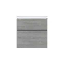 Cooke & Lewis Meuble sous vasque faible profondeur effet chêne clair l.60 cm 2 tiroirs, Calao