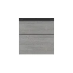 Cooke & Lewis Meuble sous vasque faible profondeur effet chêne clair l.60 cm 2 tiroirs, Calao