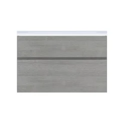 Cooke & Lewis Meuble sous vasque faible profondeur effet chêne clair l.90 cm 2 tiroirs, Calao