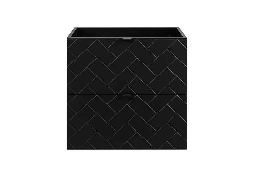 Furnidea Meuble sous vasque MADIS NOIR 60 cm B