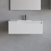 Cosyneo Meuble sous vasque seul, 1 tiroir, 80cm, simple vasque - blanc mat - CADIX