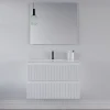 Meuble Sous Lavabo|Cosyneo Meuble sous vasque seul, 2 tiroirs, 80cm, simple vasque - blanc mat - RIBERA