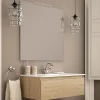 Meuble Sous Lavabo|Cosyneo Meuble sous vasque seul, 1 tiroir, 80cm, simple vasque - bambou (chêne clair) - PENA