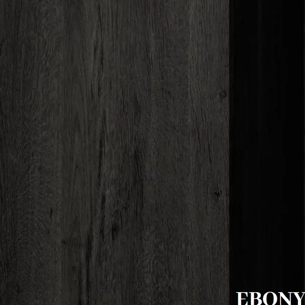 Cosyneo Meuble sous vasque seul, 3 tiroirs, 100cm, simple vasque - ebony (bois noir) - PALMA