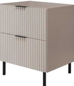 Furnidea Meuble sous vasque sur pieds FLOW cachemire 60 cm