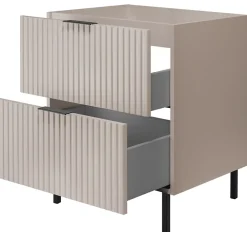 Furnidea Meuble sous vasque sur pieds FLOW cachemire 60 cm