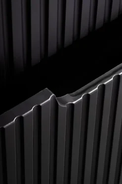 Furnidea Meuble sous vasque suspendu 2 tiroirs NOVA NOIR 50 CM