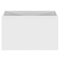 GoodHome Meuble sous vasque suspendu blanc mat 2 tiroirs l.80 x H.48 x P.45 cm Levanna
