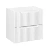 Meuble Sous-Vasque|Furnidea Meuble sous vasque suspendu 2 tiroirs NOVA BLANC 60 CM