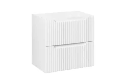 Meuble Sous-Vasque|Furnidea Meuble sous vasque suspendu 2 tiroirs NOVA BLANC 60 CM