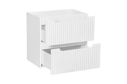 Meuble Sous-Vasque|Furnidea Meuble sous vasque suspendu 2 tiroirs NOVA BLANC 60 CM