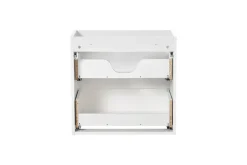 Meuble Sous-Vasque|Furnidea Meuble sous vasque suspendu 2 tiroirs NOVA BLANC 60 CM