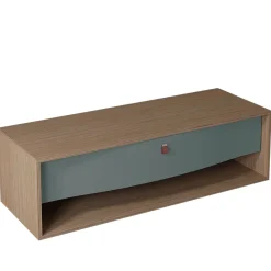 Meuble Buanderie|Decotec Meuble sous vasque suspendu vert toundra mat 1 tiroir l.140 x H.40 x P.50 cm, Havana