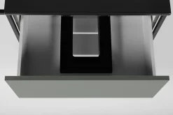 Meuble Sous Lavabo|Furnidea Meuble sous vasque suspendu LOV avec porte-serviettes vert et noir 60 cm