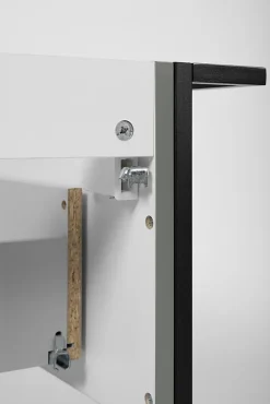 Meuble Sous Lavabo|Furnidea Meuble sous vasque suspendu LOV avec porte-serviettes vert et noir 60 cm