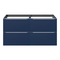 Meuble Buanderie|Meuble De Salle De Bains Faible Profondeur|GoodHome Meuble sous vasque suspendu bleu nuit mat l.120 x H.60 x P.45 cm, Imandra