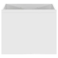GoodHome Meuble sous vasque suspendu blanc mat 2 tiroirs l.60 x H.48 x P.45 cm Levanna
