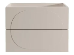 Meuble Sous-Vasque|Vente-unique Meuble sous vasque suspendu - Beige - 80 cm - VUTOMA