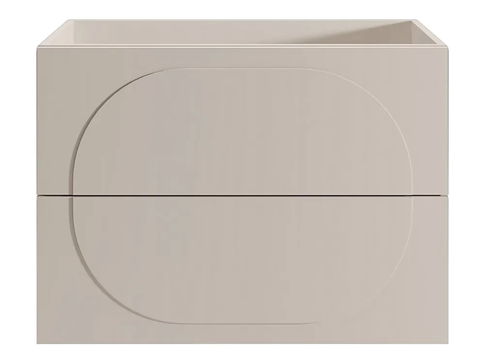 Meuble Sous-Vasque|Vente-unique Meuble sous vasque suspendu - Beige - 80 cm - VUTOMA