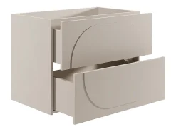 Meuble Sous-Vasque|Vente-unique Meuble sous vasque suspendu - Beige - 80 cm - VUTOMA