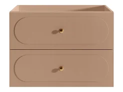 Vente-unique Meuble sous vasque suspendu - Vieux rose - 80 cm - SATOBAL