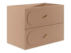 Vente-unique Meuble sous vasque suspendu - Vieux rose - 80 cm - SATOBAL