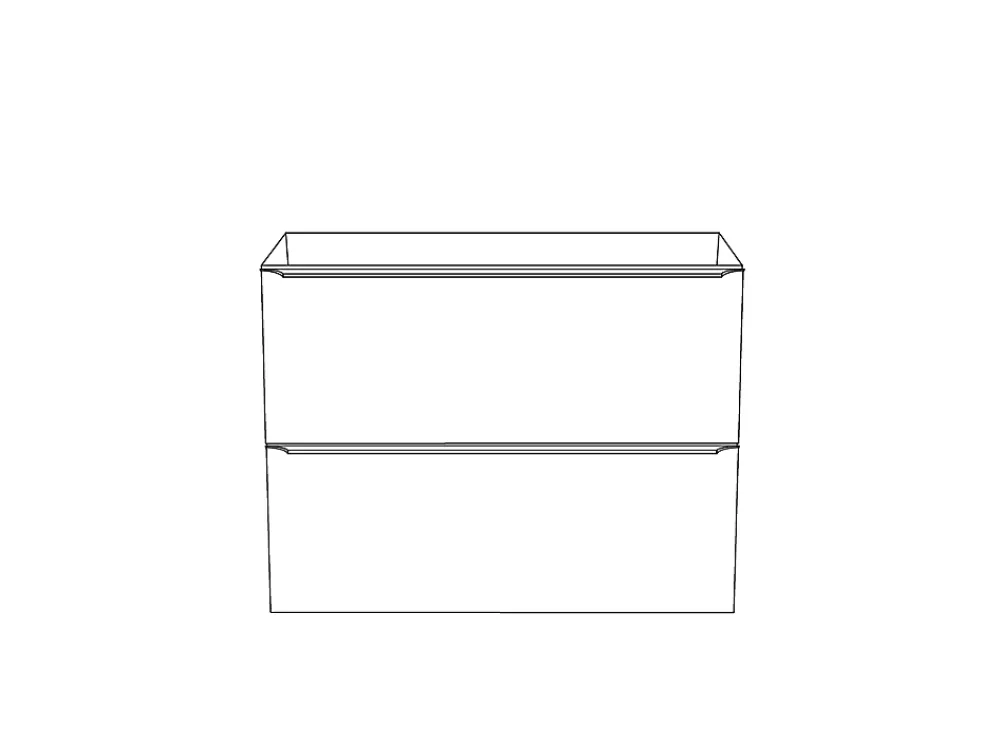 Meuble Buanderie|Meuble Sous-Vasque|GoodHome Meuble sous vasque suspendu gris brillant l.80 x H.60 x P.45 cm, Imandra