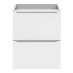 Meuble Buanderie|Meuble De Salle De Bains Faible Profondeur|GoodHome Meuble sous vasque suspendu faible profondeur blanc brillant l.50 x H.60 x P.36 cm, Imandra