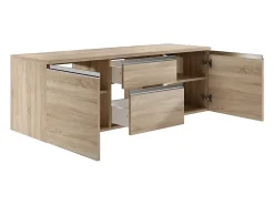 Vente-unique Meuble sous vasque suspendu - Naturel clair - 150 cm - JIMENA II