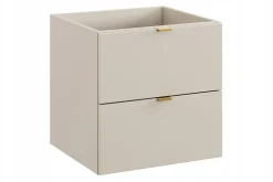 Furnidea Meuble sous vasque suspendu DALIA cachemire 50 cm