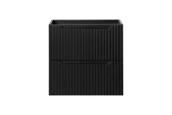 Meuble Sous-Vasque|Furnidea Meuble sous vasque suspendu 2 tiroirs NOVA NOIR 60 CM