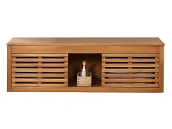 Meuble Sous-Vasque|Vente-unique Meuble sous vasque suspendu en bois d'acacia - 130 cm - PENEBEL