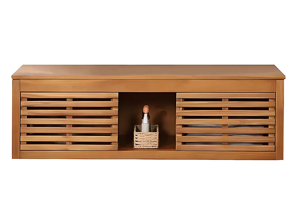 Meuble Sous-Vasque|Vente-unique Meuble sous vasque suspendu en bois d'acacia - 130 cm - PENEBEL