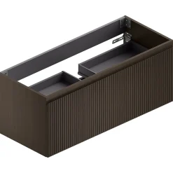 Ipiemme SRL Meuble sous vasque suspendu placage noyer strié l.120 cm Pura